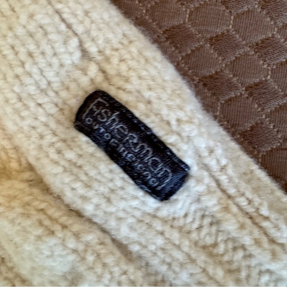 🦋Fisherman Out of Ireland Pure Wool Cashmere Blend Cable Knit Turtleneck🦋 - Picture 8 of 12